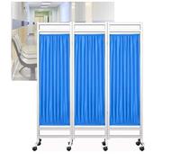 Medical Privacy Screens,Foldable 3 Panel Medical Privacy Screen - 6ft High Portable Room Divider with Removable Nylon Silk Fabric for Space-Saving Privacy Solution (Color-1)