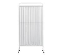 Medical Privacy Screens,Portable Medical Privacy Screen, 6ft High Folding Room Divider with Wheels, 4-Panel Privacy Partition for Hospital, Office, Beauty Salon - White, Mobile Room Divider
