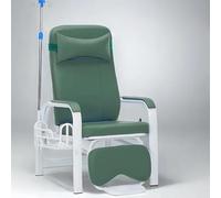 Medical Recliner Chair with Side Storage Basket, Half & Full Reclining with Armrests and IV Pole Stand for Blood Draw and Phlebotomy
