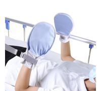 Medical Restraint Mittens with Removable Ties for Patients or Elderly, 2Pcs, Soft and Skin-friendly, Restraint Mitts Restraint Gloves with Finger Ring, Anti Scratch and Dementia for Adults, Blue