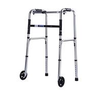 Medical Rollator Walker Folding Roller Walker with 2 Wheels, Lightweight Walking Mobility Aid e and Adjustable Crutch Eave Height for Elderly for Adults Bariatric for Adults