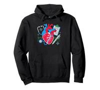 Medical Scribe Pre Med Stethoscope Caduceus Clinical Pullover Hoodie