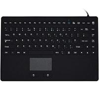 Medical Sealed IP-68 Silicone Touchpad Keyboard Black