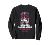 Medical Social Work Social Worker July 4th American Sweatshirt