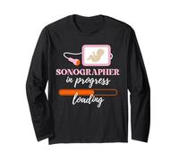 Medical Sonography Diagnostic in Progress Sonographer Long Sleeve T-Shirt
