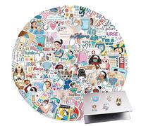 Medical Stickers, Pack of 100 Funny Professional Stickers, Medical Motifs for Suitcase Decoration, Guitar, Notebook, for Students, Colleagues, Graduations, Lunch Boxes and