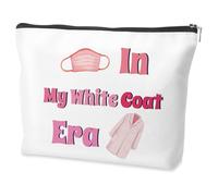 Medical Student Gifts,Medical Student Bag,Doctor Gift for Women,Nurse Students Gift,in My White Coat Era Make Up for Women,Christmas Presents Cosmetic Bags
