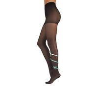 MEDICAL SUPPORT TIGHTS | 18-22 mmHg GRADUATED COMPRESSION PANTYHOSE | 140 DEN | BLACK, SKIN | MADE IN ITALY (XXL, BLACK)