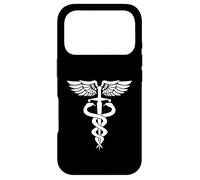Medical Symbol with Snakes Sword and Wings Case for iPhone 17 Pro