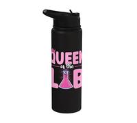 Medical Technologist Chemist Lab Queen Science Laboratory Stainless Steel Insulated Water Bottle