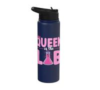 Medical Technologist Chemist Lab Queen Science Laboratory Stainless Steel Insulated Water Bottle