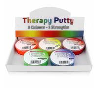 Medical Therapy Putty Set Exercise & Physio Rehab 5 Strengths Extra Soft to Firm for Hands, Fingers, Wrists and Forearms - Arthritis, Carpal Tunnel, Stroke Recovery & Stress Relief