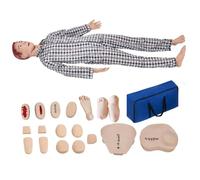 Medical Training Mannequin, 5.57Ft CPR Manikin for Patient Care, Highly Simulated Trauma Mannequin for Nursing Practice
