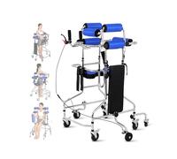 Medical Walker with Handbrake - Adjustable Height and Width, 150kg Load-Bearing for Disabled Patients, Ideal for Cerebral Palsy and Stroke Recovery