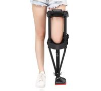 Medical Walking Aids Mobility Adjustable Rollator Walker Hands Free Crutch Ankle Fracture Knee Crutches for Walking Injury Plantar Fasciitis Left Leg