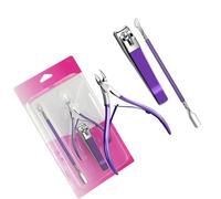 Medicals Stainless Steels Cuticle Nipper Set of 3 Rusts Resistant Easy Sterilizations Ergonomic Grip Nails Tool Professional Manicure Scissors Stainless Steels