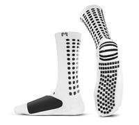 MediCaptain Lite - Protective Athletic Grip Sock with Metatarsal Padding Foot Protection, Anti-Slip Grip Pads, Non Slip Socks, White, Medium