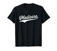 Medicare - Retro University Aesthetic Sports Value Graphic T-Shirt, Men, Black, S