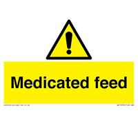 Medicated feed Sign - 150x100mm - A6L
