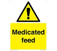 Medicated feed Sign - 150x200mm - A5P