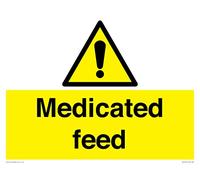 Medicated feed Sign - 400x300mm - A3L
