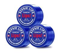 Medicated Lip Balm with Beeswax, Petrolatum, Peppermint Oil, Natural Ingredients, Long-Lasting Hydration and Healing, Moisturizer for Very Dry and Chapped Lips, Echapped Treatment Severe, 3PCS