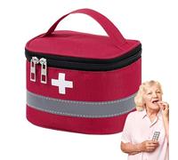 Medication Bag, Multipurpose Medicine Case, Portable Waterproof Organizer with Multilayer Storage, Fabric Material Safety Feature, Health Supplies Classic Style, Medicine Holder for Home Dorms