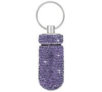 Medication Case Lightweight and Portable Organizer Sparkling Embellishment Chain Medicine Organizer Medicine Bottle