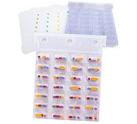 Medication Controlled Unit Dose, Cold Seal Pill Blister Pack System, Card is Perforated to Tear Apart for Easy Single Dose Removal (6 Pack -XL)