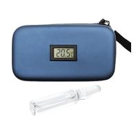 Medication Cooler for Travel, Portable Insulated Cooling Bag, Organizer Bag with LCD Digital Display and Real-Time Temperature Monitoring