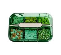 Medication Holder Dispenser,6 Grid Medicine Container Organizer | Portable Pill Case, Pill Storage Box for Travel, Daily Use, Business Trips, Hotels