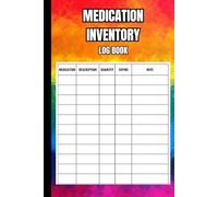 Medication Inventory Log Book: Seamless Management of Medications, Tracking Medications and Supplements in a Medicine Cabinet