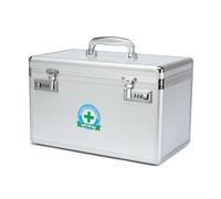 Medication Lock Box, Lockable Medicine Storage with Combination, Security Lock Box for Home and Outdoor (Silver, X-Large)