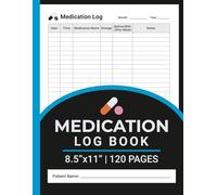 Medication Log Book: Daily Medicine Tracker | To Record Medications, Dosages and Other Important Details | For Seniors, Nurses and Caregivers | 8.5" x 11" | 120 Pages