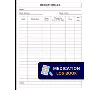 Medication Log Book: Medication Administration Checklist and Log for Recording Dosages and Tracking Progress