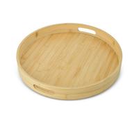 Medici Brown Bamboo Effect Circular Bamboo Tray