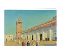 Medici Mosque at Marrakech, 1948 - Winston S Churchill, 170mm x 120mm with White Envelopes, Blank Inside