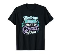 Medicine and I Make a Great Team Retro Vintage Aesthetic T-Shirt