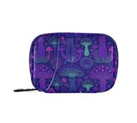 Medicine Bags Organizer Zipper case for Purse Neon Magic Mushroom