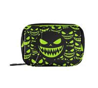 Medicine Bags Pill Cases Organizers for Purse Spooky Green Monsters