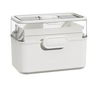 Medicine Box- Medicine Organizer Box, Mediciine Supply Organizer Storage Boxes | Instant Medication Retrieval Removable 3 Tier Medication Case Tools Container With Tray For Family, Men, Senior