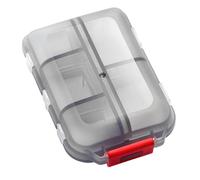 Medicine Box Storage - Portable Pill Case | 10 Grid Large Capacity Container | Closure System for Tablets Complements with Compact Design, Dustproof Jewellery Box for the