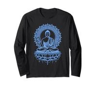 Medicine Buddha Blue Mandala Tibetan Buddhist Deity Long Sleeve T-Shirt