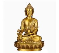 Medicine Buddha Statue, Medicine Master Lazuli Light King Tathagata,Healing Buddha Statue-Brass Figurine Decor,High-8.26in,for Home Altar, Prayer, Yoga- Zen Decor
