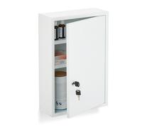 Medicine Cabinet First Aid Cupboard Medication Storage Pharmacy Steel White