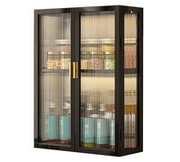Medicine Cabinet with Glass Door - Over The Toilet Storage Solution, Wall-Mounted Hanging Cabinet for Bathroom, Kitchen, or Living Room Organization