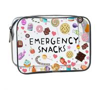 Medicine Cosmetic Bag - Large Capacity Travel Toiletry Organizer, Easy Wipe Clean Pouch for Daily Use/Trips, Women’s Waterproof Toiletry Bag, 7.88×5.91×2.36in (Style D)