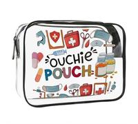 Medicine Cosmetic Bag - Large Capacity Travel Toiletry Organizer, Easy Wipe Clean Pouch for Daily Use/Trips, Women’s Waterproof Toiletry Bag, 7.88×5.91×2.36in (Style B)