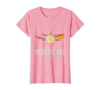 Medicine HAT Alberta Canada Wildlife Nature Canadian T-Shirt, Women, Pink, Large