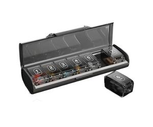 Medicine Holder with Thoughtful Partitioning Suitable for Daily Use by Elderly and Business Professionals Compact Pills Case